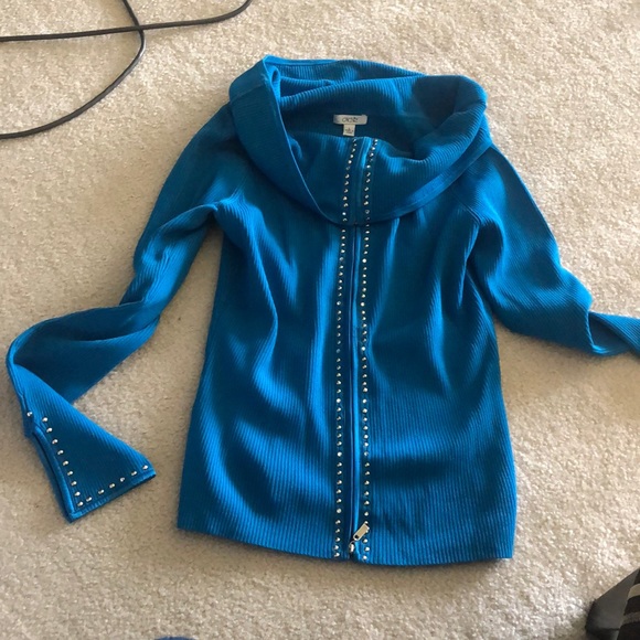 Gorgeous cache blouse sz L worn once - Picture 1 of 6